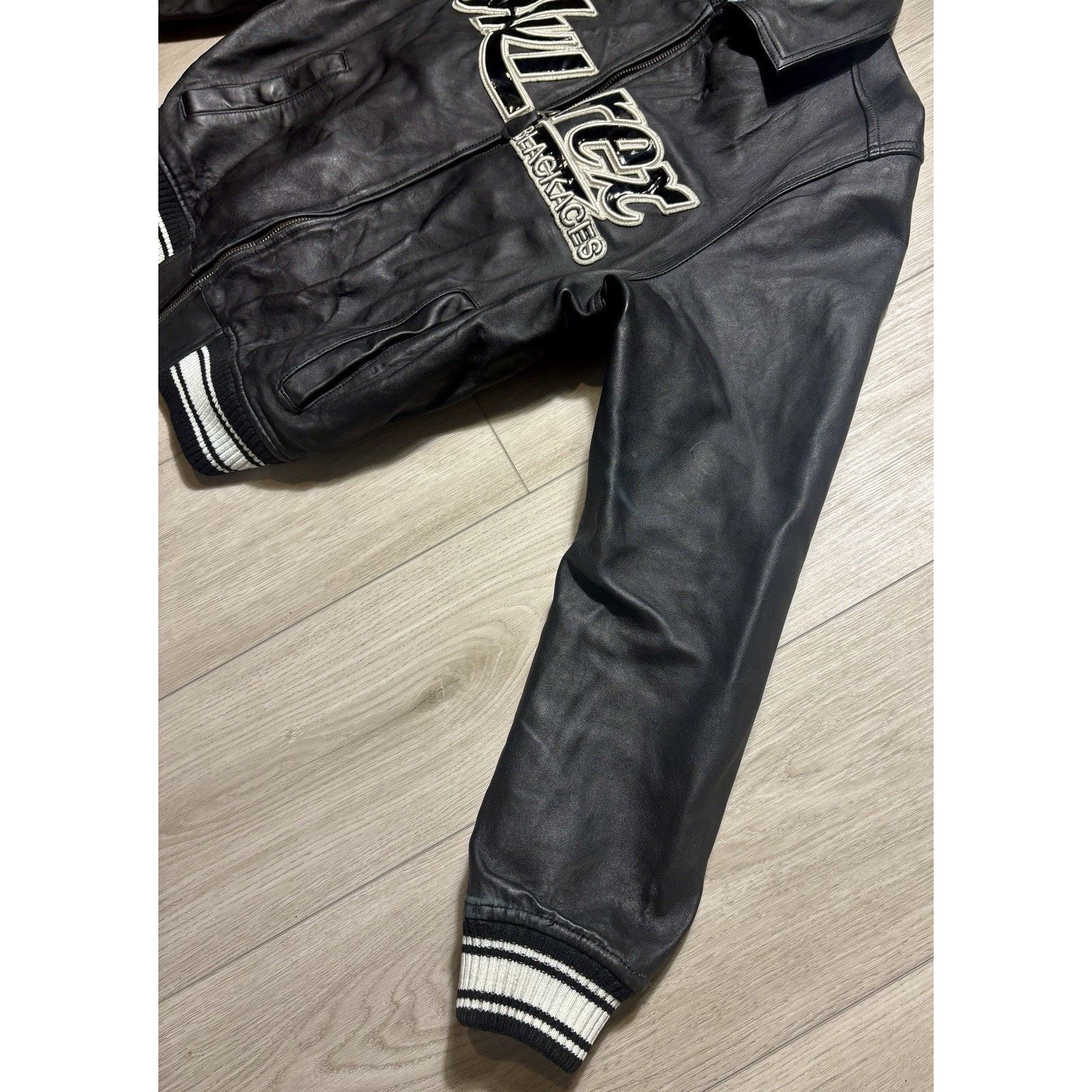 Avirex Avirex Black Aces Tuskegee Airmen Lamb Leather Jacket M Y2K Size US M / EU 48-50 / 2 - 14 Thumbnail