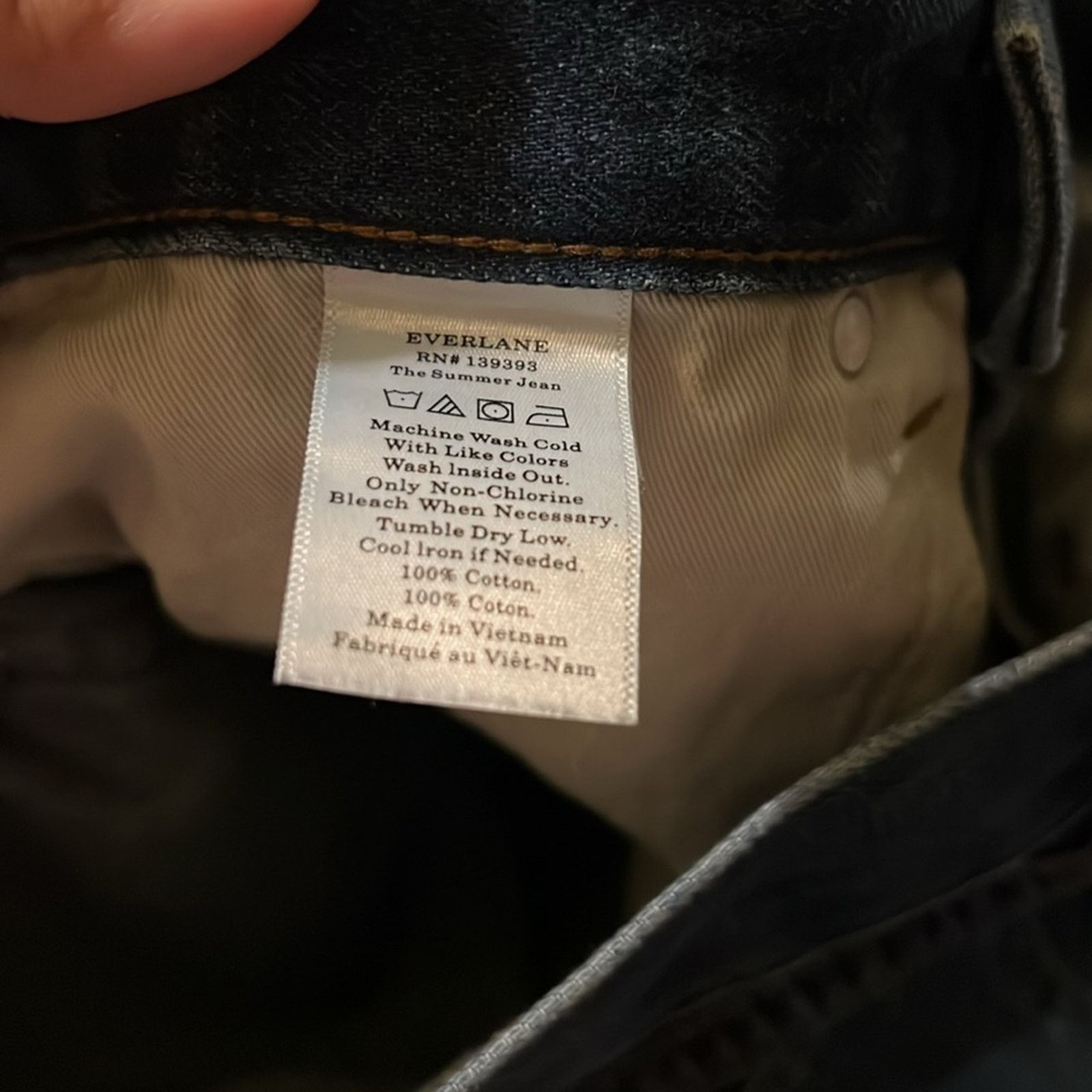Everlane EVERLANE The Summer Jean light distressed straight leg 28x32 Size 28" / US 6 / IT 42 - 3 Thumbnail