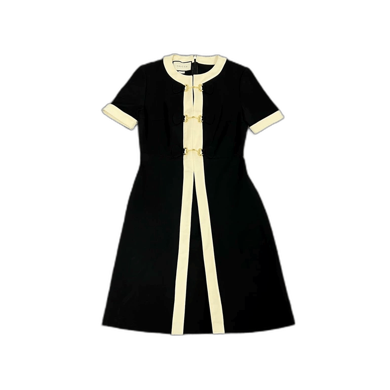 Gucci Gucci Color Block Dress with Horsebit Detail-2506 Size S / US 4 / IT 40 - 1 Thumbnail