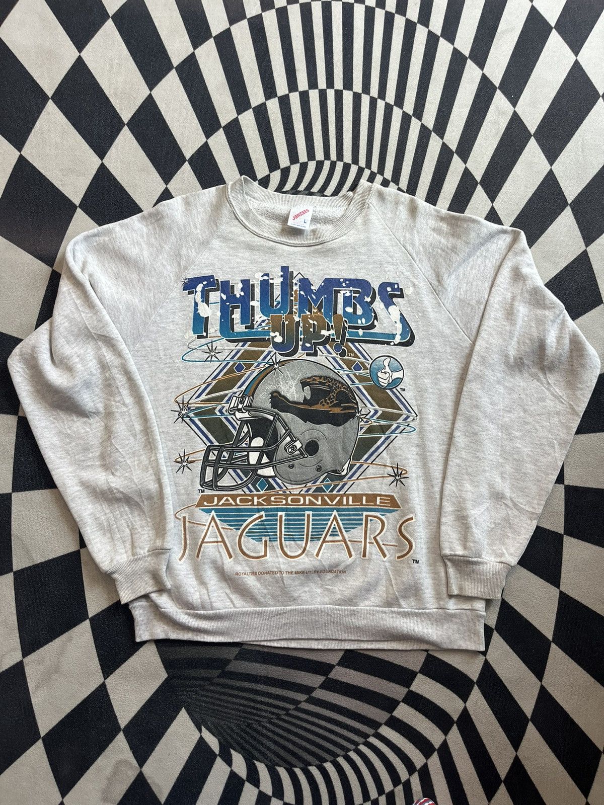 NFL Vintage NFL JAGUARS Thumbs Up! Team 80’s Sweater shirt Size US L / EU 52-54 / 3 - 3 Thumbnail