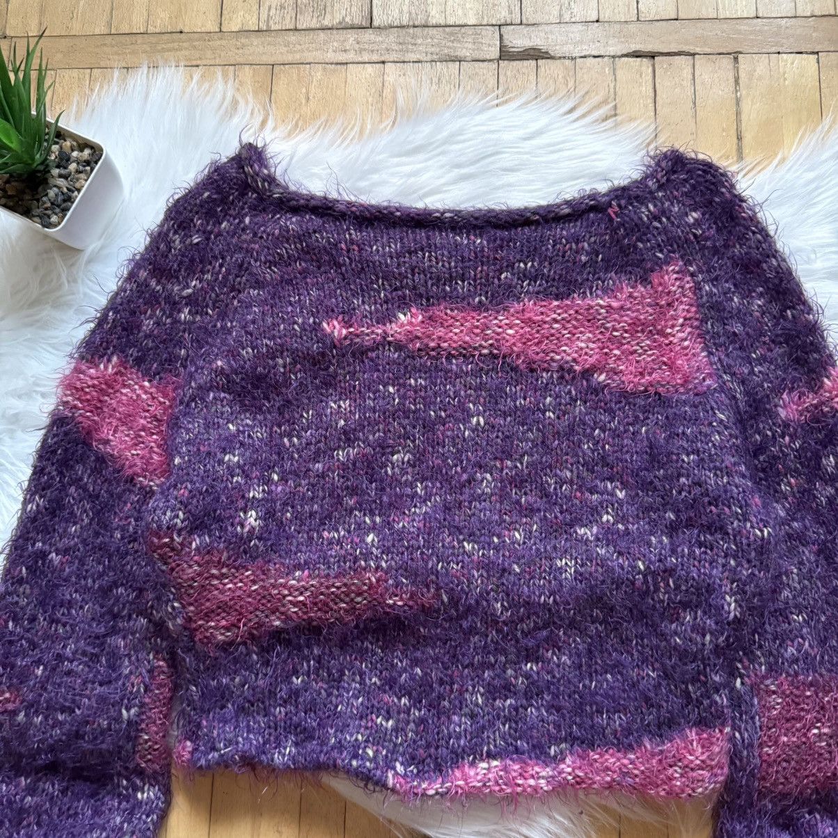 If Six Was Nine 📌 Vintage Y2K Per Una Mohair Cropped Sweater Cutie Style Size M / US 6-8 / IT 42-44 - 8 Thumbnail