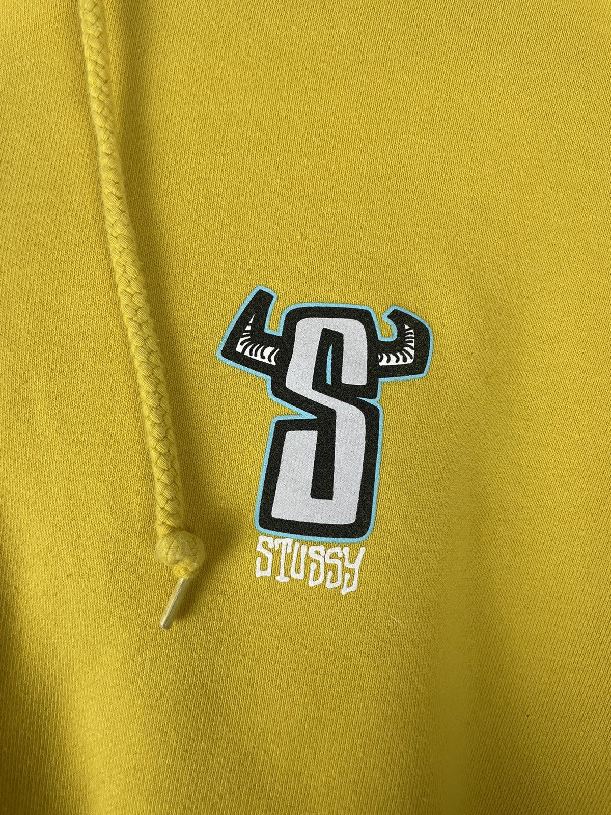 Stussy × Vintage Hoodie Stussy S-Horn vintage Logo yellow skate Size US M / EU 48-50 / 2 - 8 Thumbnail