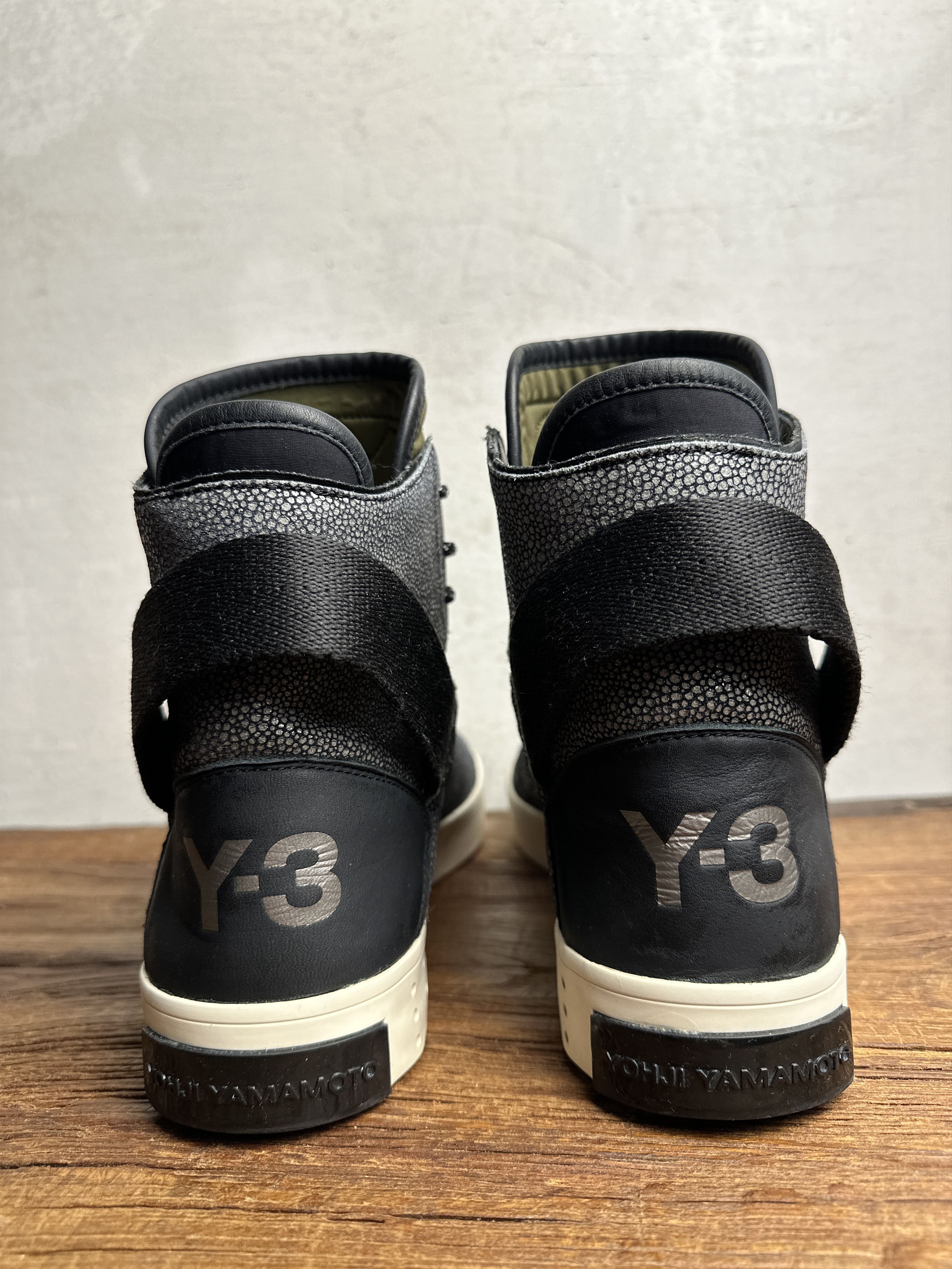 Adidas Adidas Y-3 Laver Hi-Top Green Sneakers Size US 10.5 / EU 43-44 - 4 Thumbnail
