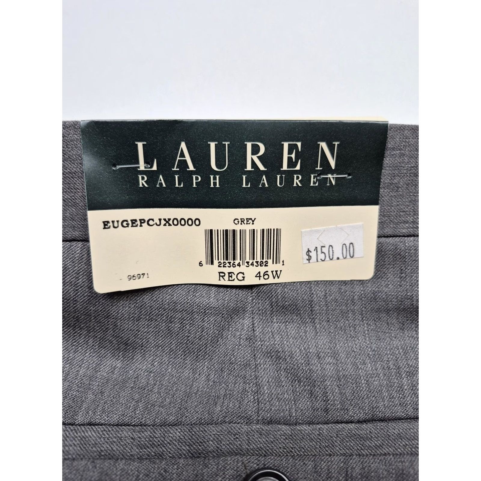 Ralph Lauren VTG Lauren Ralph Lauren Dress Pants Men 46x36 Gray Wool Pleated Unhemmed NWT Size US 30 / EU 46 - 4 Thumbnail