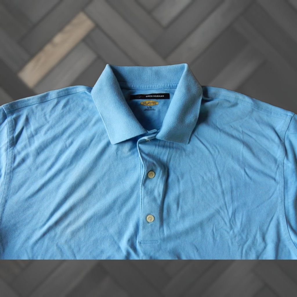 Vintage VINTAGE Greg Norman Men's Polo Shirt Size L - Blue Cotton Blend Short Sleeve Casual Apparel Size US L / EU 52-54 / 3 - 1 Thumbnail