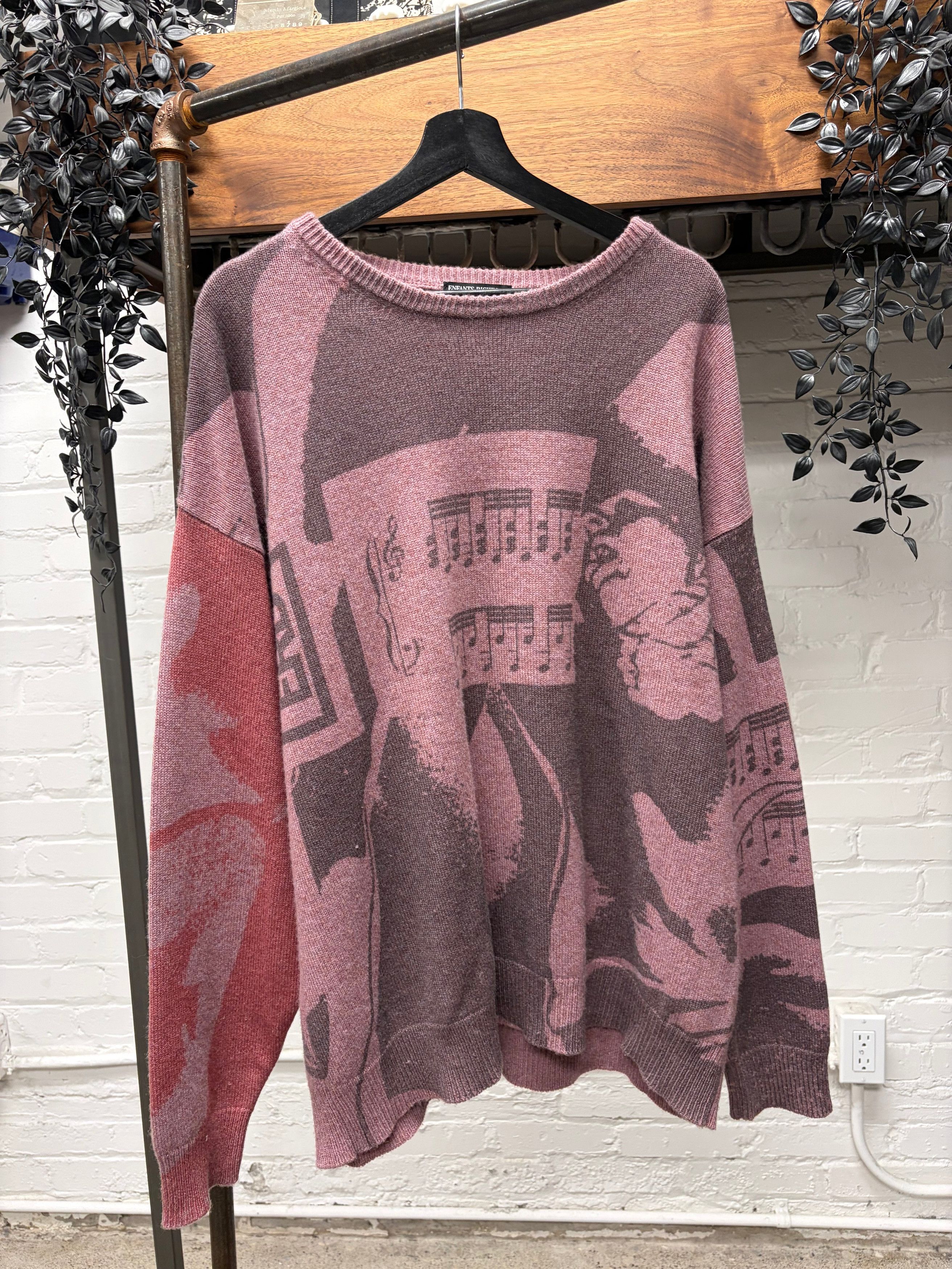 SS2024 Enfants Riches Deprimes ‘Trax Unsound’ Cashmere Music Sweater