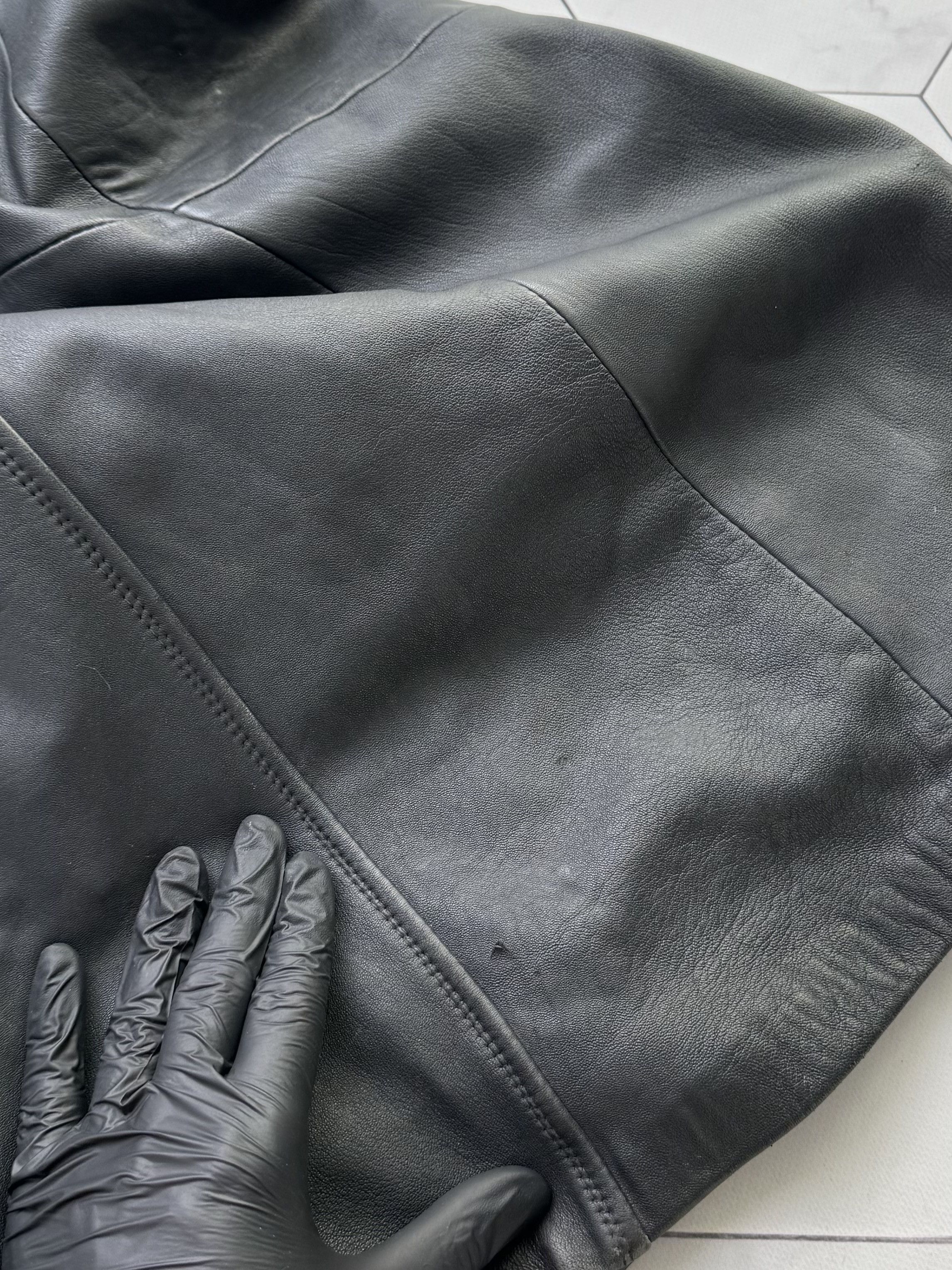 Vintage Vintage Leather Coat Hooded Long Winter Jacket Outerwear B4 Size L / US 10 / IT 46 - 17 Thumbnail