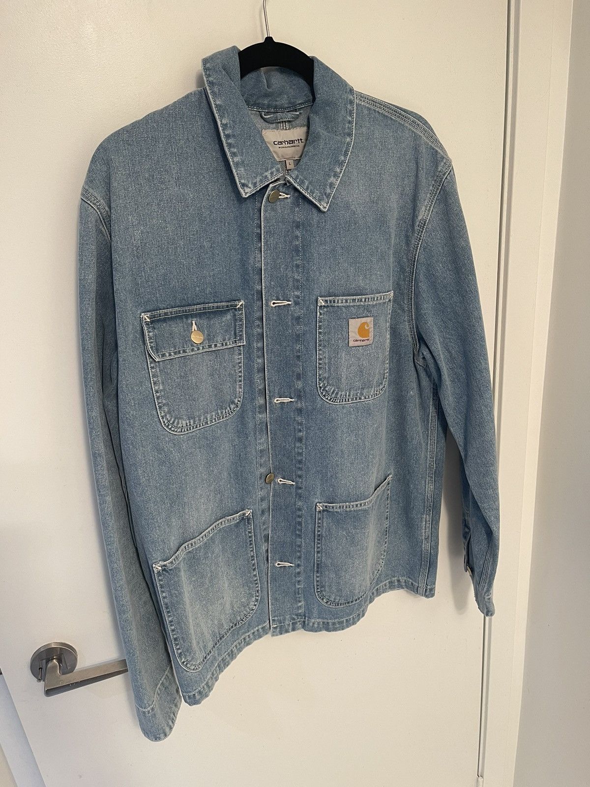 image of Carhartt Wip Denim Jacket in Blue, Men's (Size Large)