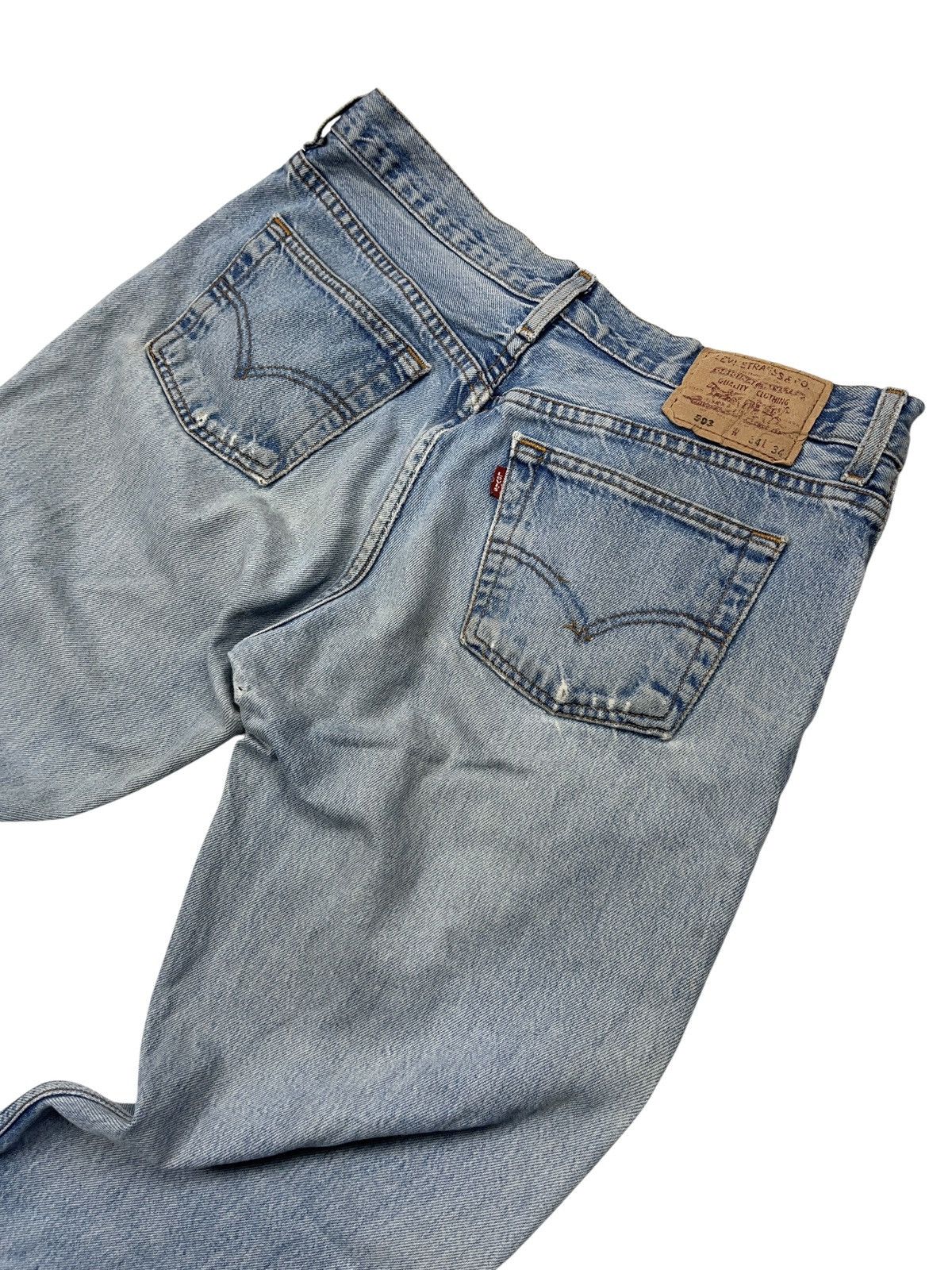 Levi's × Vintage Vintage Levi’s 503 Distressed Jeans 34x34 Size US 34 / EU 50 - 11 Thumbnail