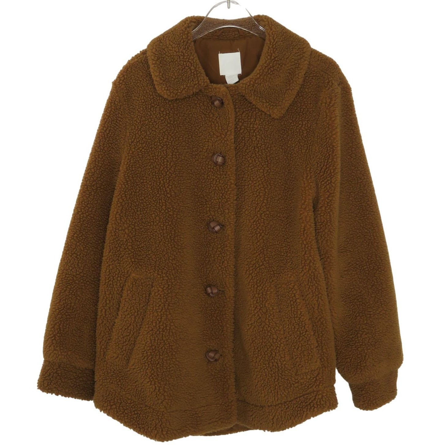 H&M H&M Brown Teddy Bear Sherpa Button Down Teddy Jacket Size 6 Size M / US 6-8 / IT 42-44 - 2 Thumbnail