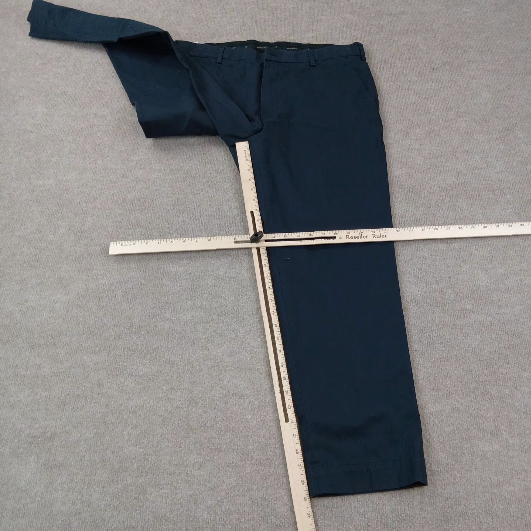 Brooks Brothers Brooks Brothers Mens 38x30 Blue Chino Stretch Clark Straight Leg Pants Size US 38 / EU 54 - 2 Thumbnail