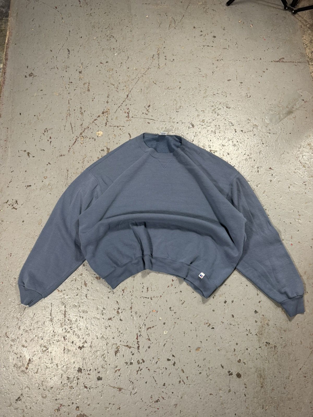 Russell Athletic Vintage Russell Athletic Sea Foam Blue Blank Crewneck Size US XXL / EU 58 / 5 - 1 Thumbnail