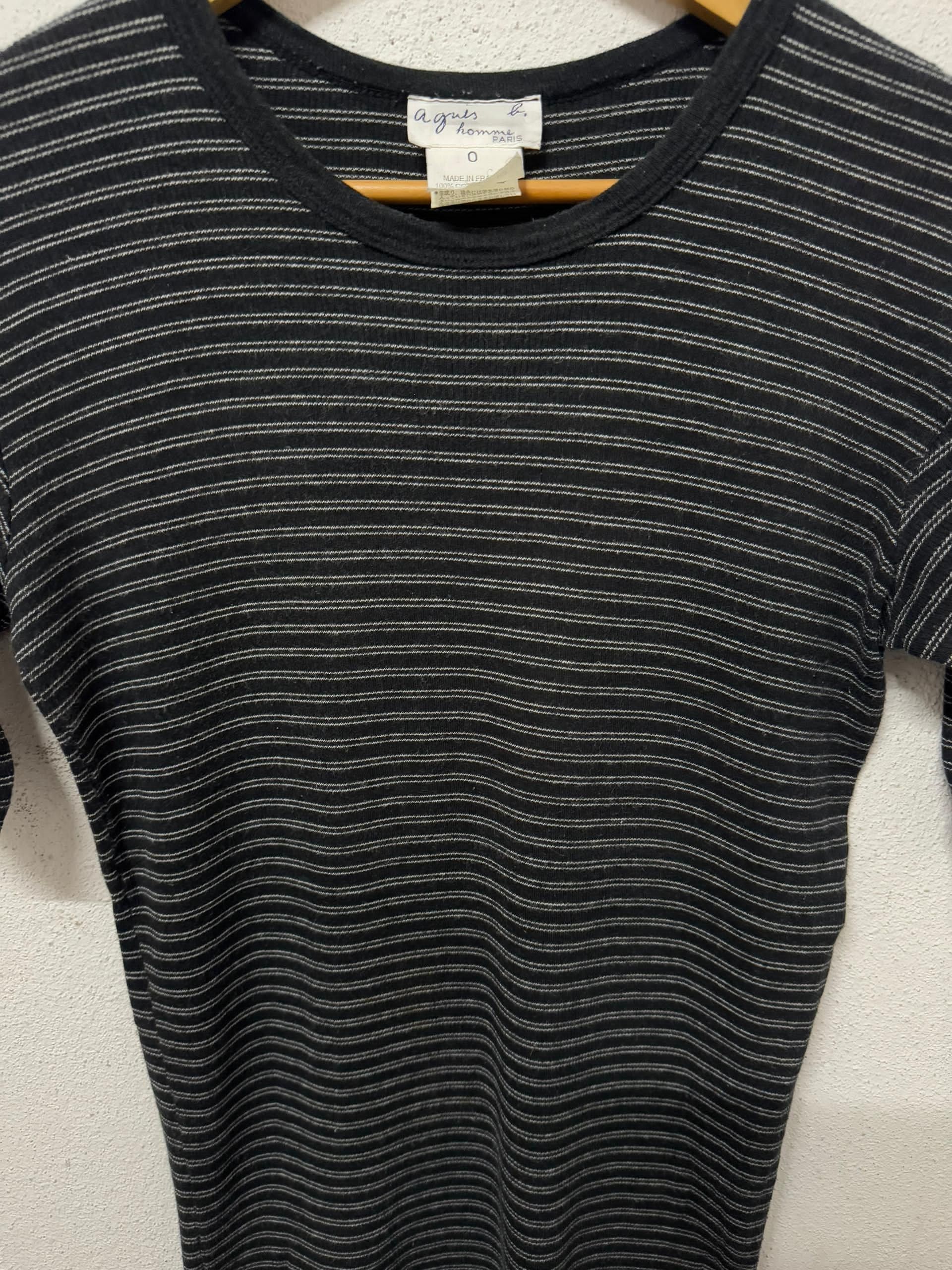 agnes b. Agnes b stripes tee strecth cotton Size XS / US 0-2 / IT 36-38 - 3 Thumbnail