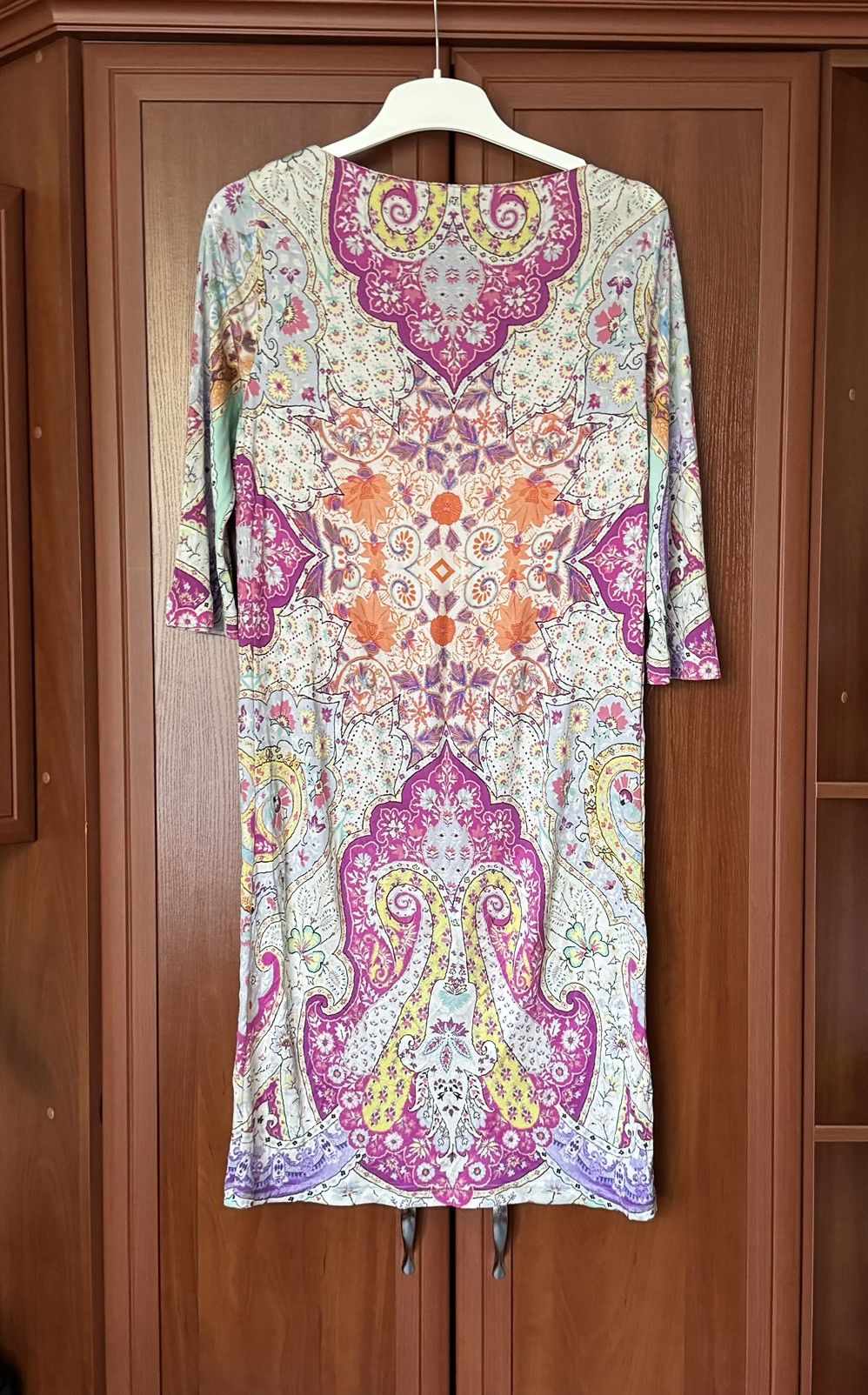 Etro Etro 44IT all printed flowers 🌺 long dress / long sleeve Size M / US 6-8 / IT 42-44 - 21 Thumbnail