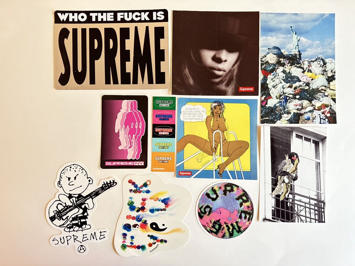 Supreme 10x Supreme Stickers Lot | Grailed
