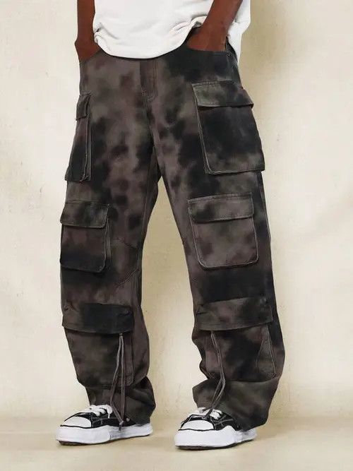 Designer × Japanese Brand × Vintage washed faded cleanfit yuppie bootcut grunge cargo pants Size US 32 / EU 48 - 1 Thumbnail