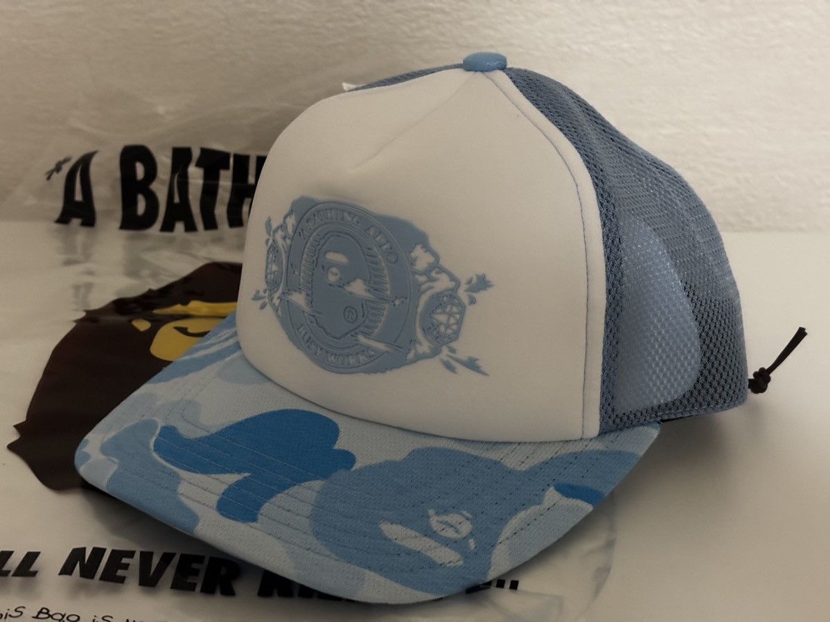 Bape Authentic ape bape ICY bape trucker mesh hat cap new Size ONE SIZE - 1 Thumbnail