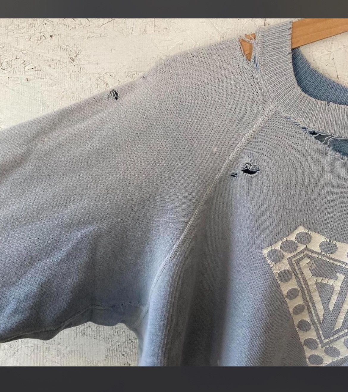 Other VINTAGE THRASHED 1950S DIAMOND CREWNECK Size US M / EU 48-50 / 2 - 5 Thumbnail