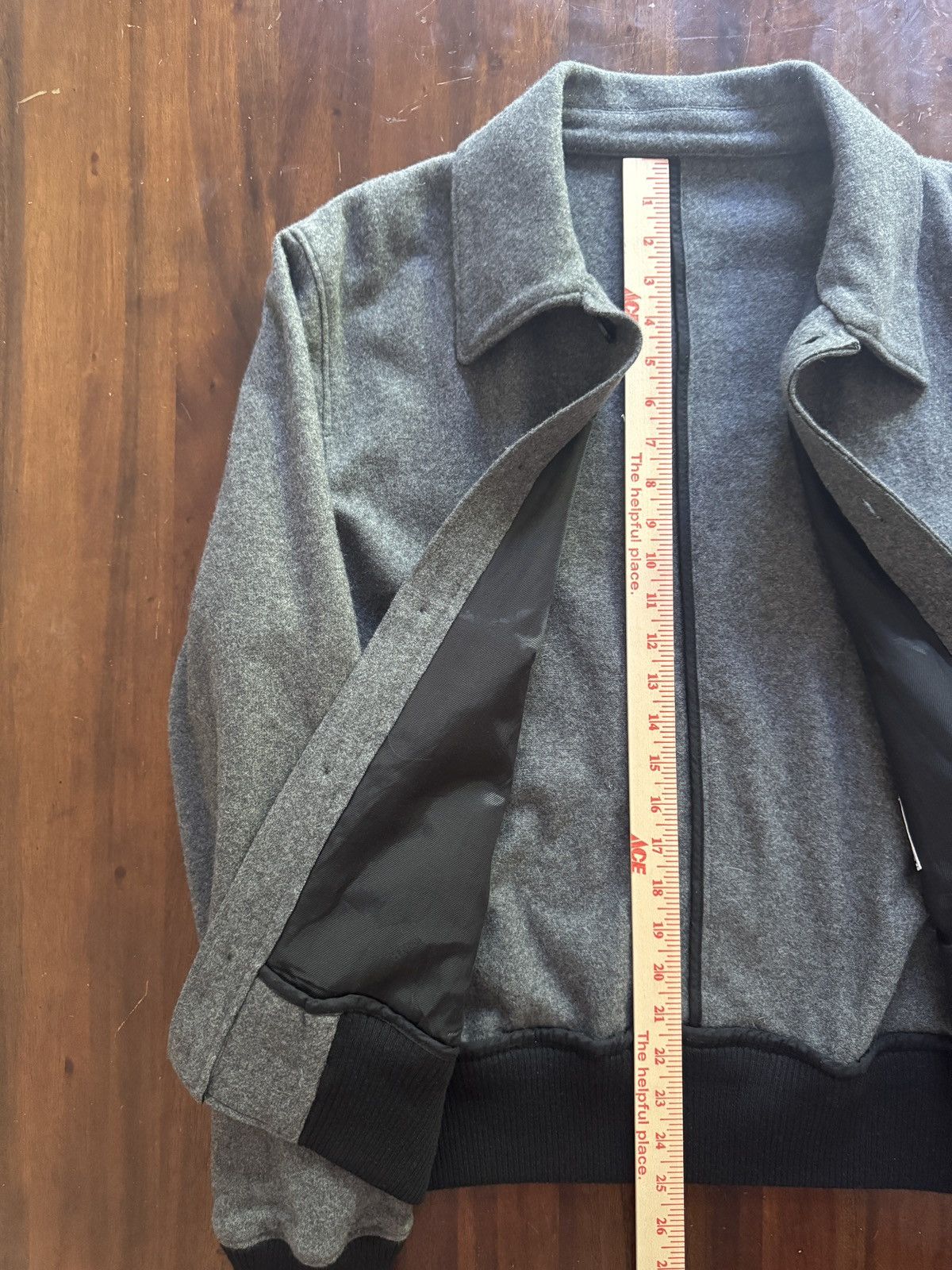 AMI Ami Alexandre Mattiussi Wool Bomber Jacket Size US XL / EU 56 / 4 - 9 Thumbnail