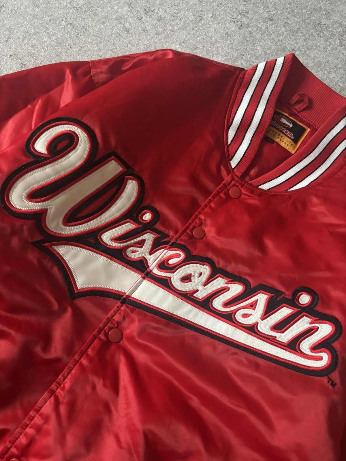 Colosseum Athletics VINTAGE COLOSSEUM WISCONSIN BOMBER JACKET Size US L / EU 52-54 / 3 - 2 Thumbnail