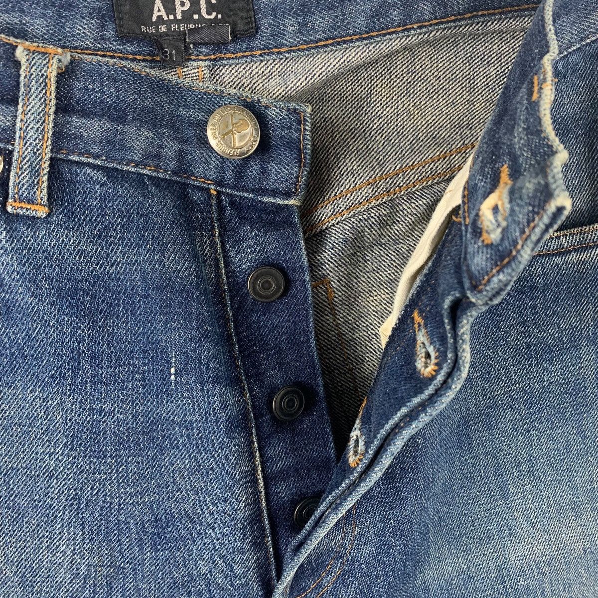 A.P.C. × Japanese Brand A.P.C selvedge blue jeans Size US 31 - 13 Thumbnail