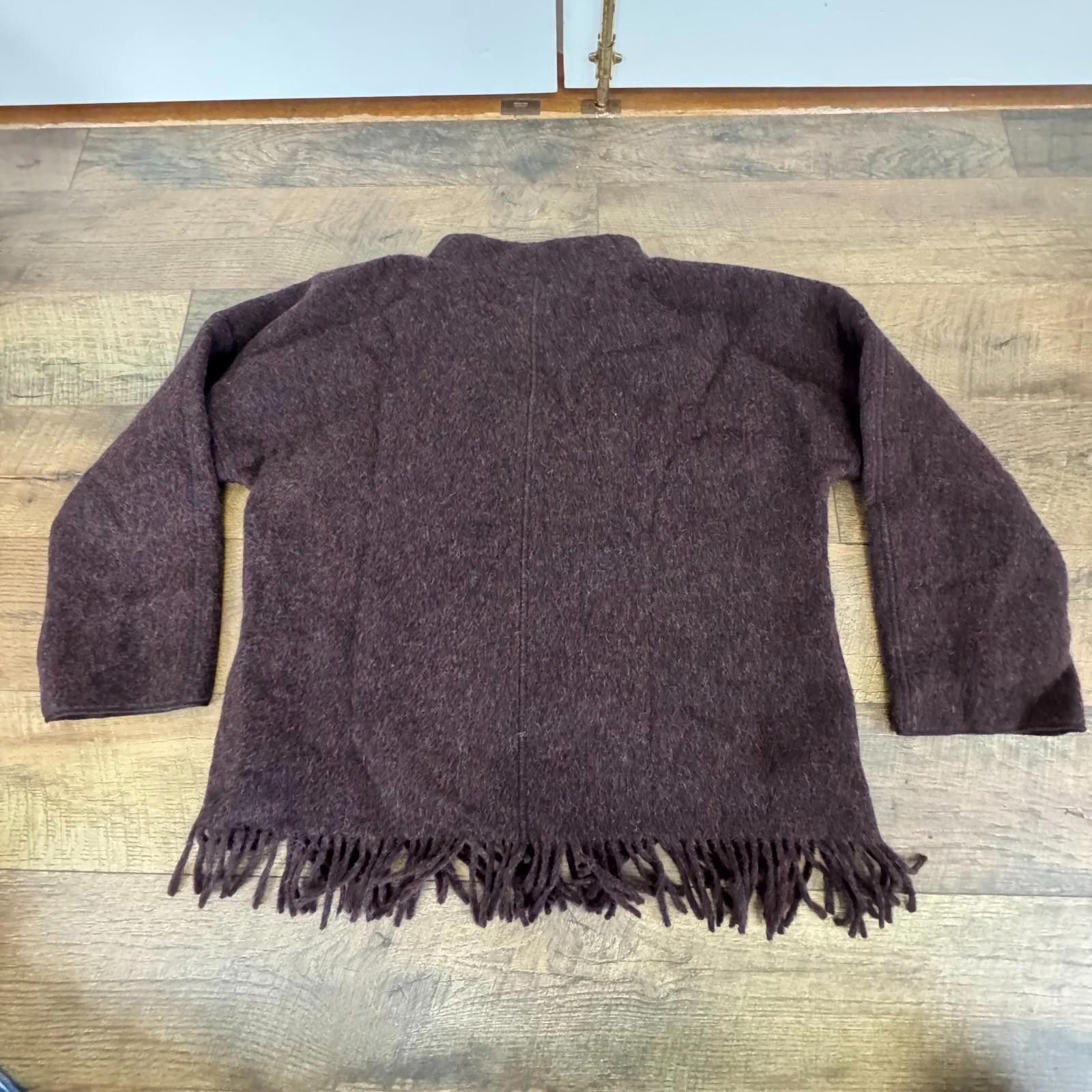 J.Crew Vintage J. Crew Wool Sweater Maroon/Purple Pullover Sz MED Size M / US 6-8 / IT 42-44 - 2 Thumbnail