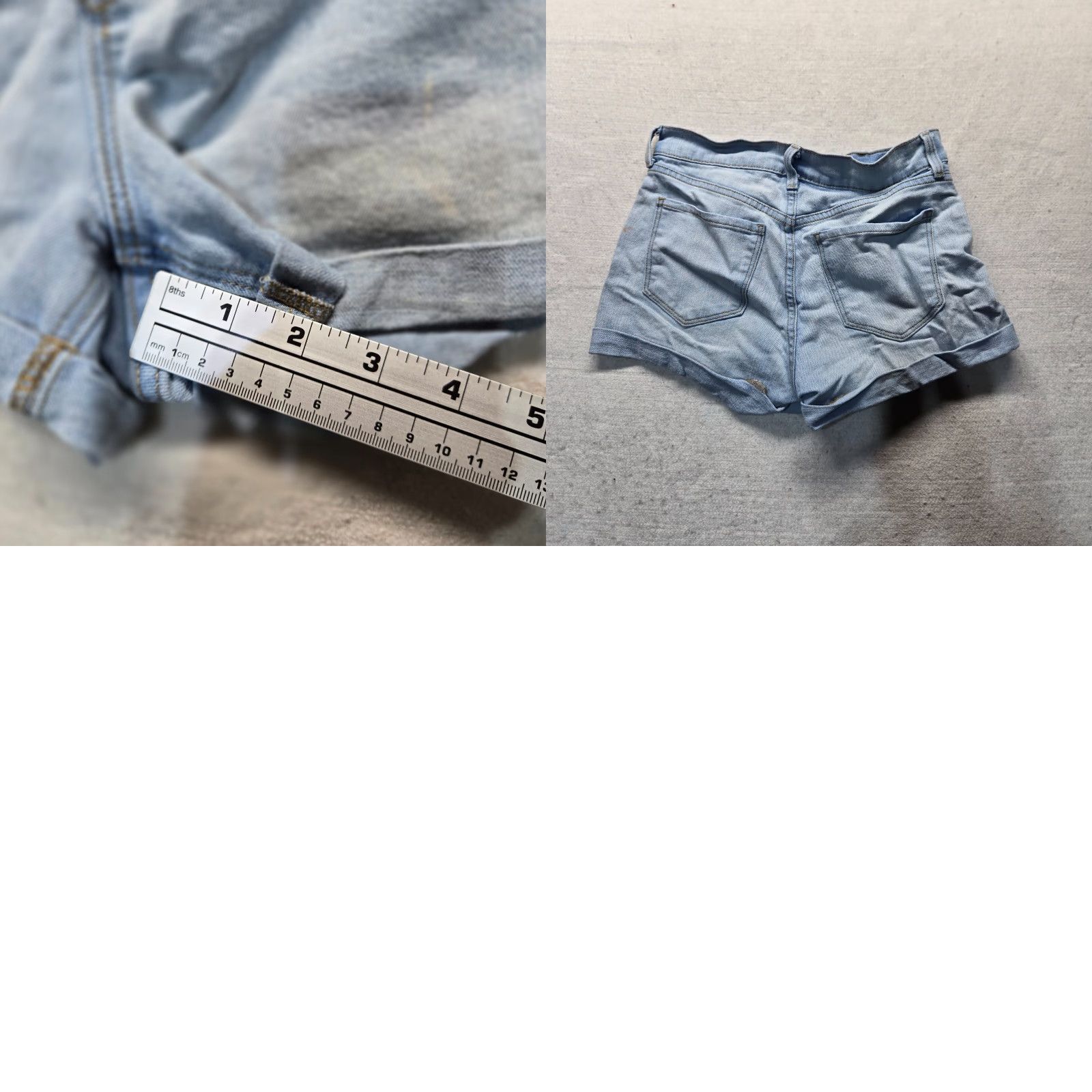 Old Navy Old Navy Shorts Denim Shorts Blue Ladies Women's 2 Regular Cotton Polyester Spandex Flat Front Stretch Mid Rise Blue Denim 90s? Size 26" / US 2 / IT 38 - 8 Thumbnail