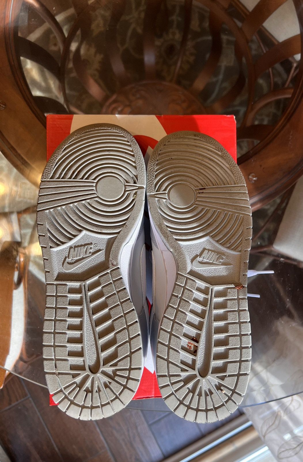 Nike Nike Dunk Low Retro Pure Platinum/Wolf Grey Size US 10.5 / EU 43-44 - 7 Thumbnail