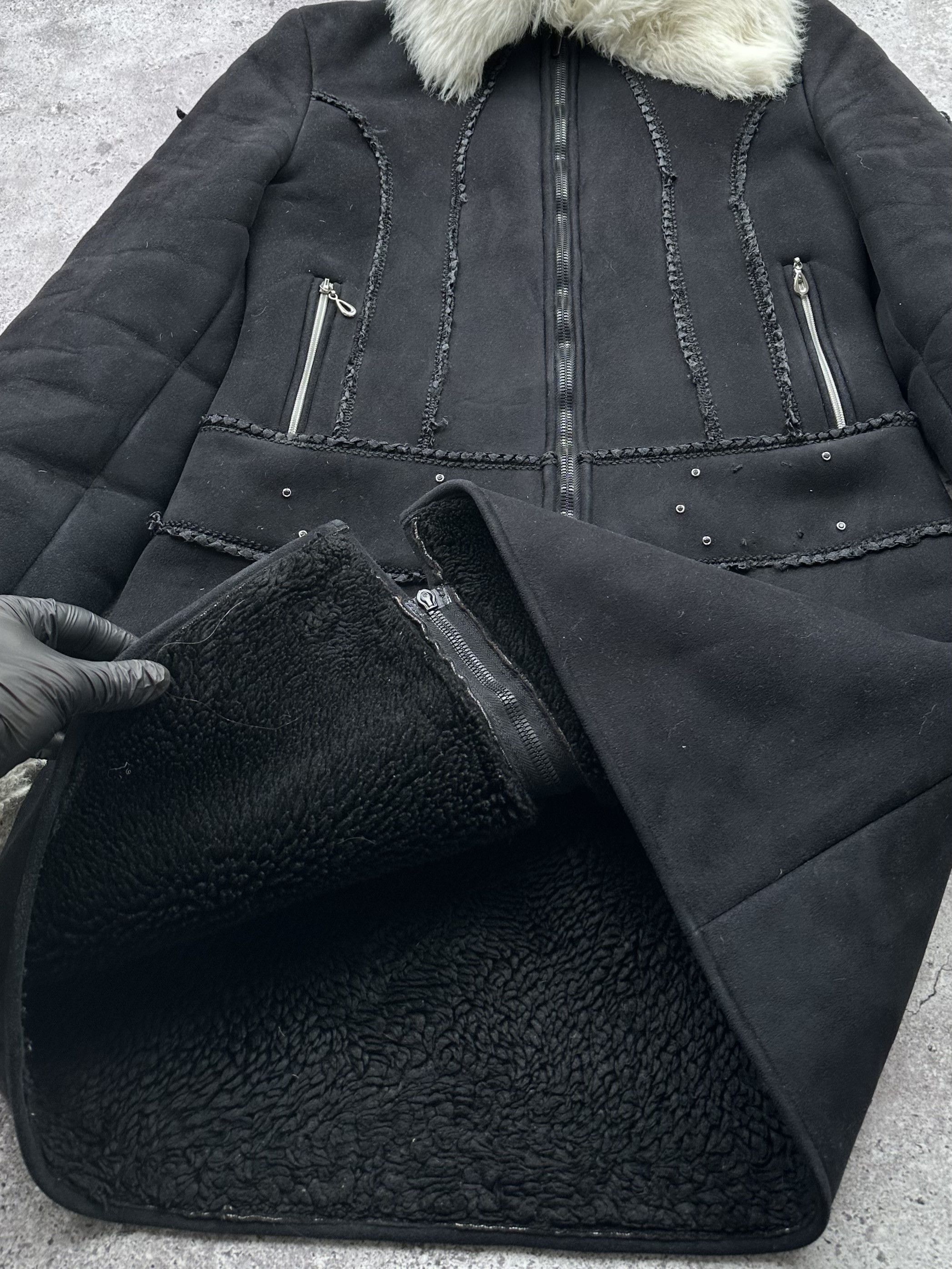 Vintage Vintage Faux Sheepskin Coat C339(V32) Size M / US 6-8 / IT 42-44 - 4 Thumbnail