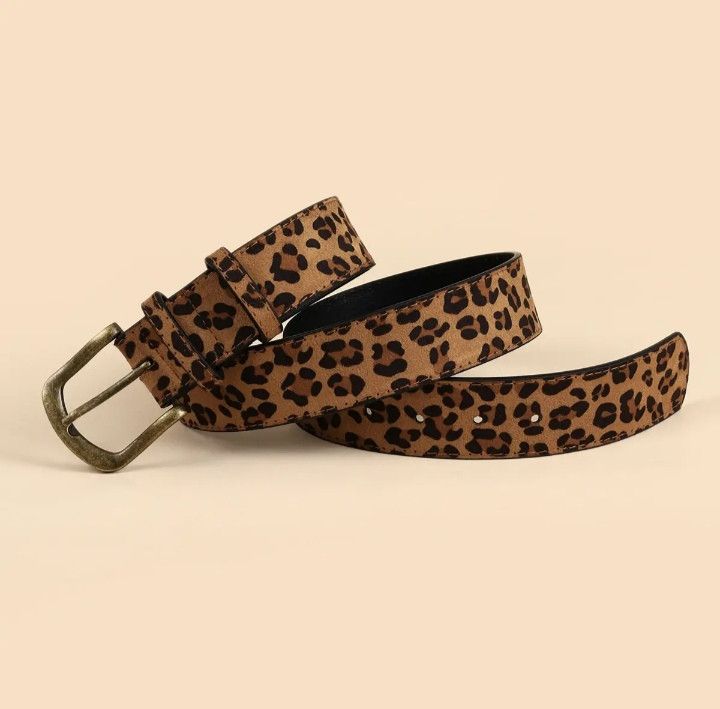 Designer × Vintage Printed Leopard Belt Size ONE SIZE - 2 Thumbnail