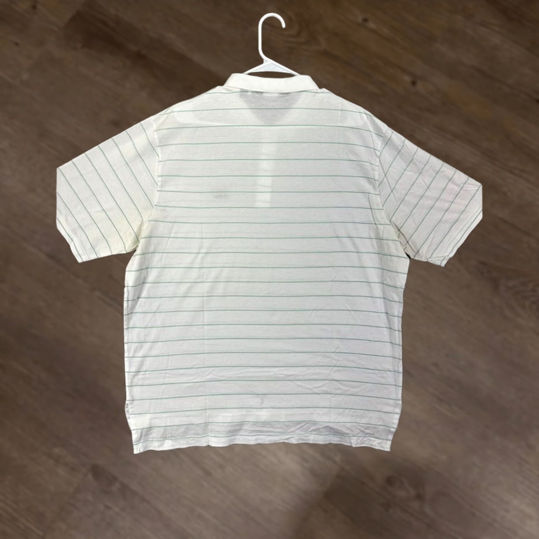 Polo Ralph Lauren VINTAGE Polo Golf Ralph Lauren Shirt Adult XL White Striped Pima Cotton Rugby Casual Men Size US XL / EU 56 / 4 - 1 Thumbnail