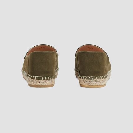 Gucci oc11z0226 Women's Espadrilles With Horsebit in Dark Green Size US 7 / IT 37 - 3 Thumbnail