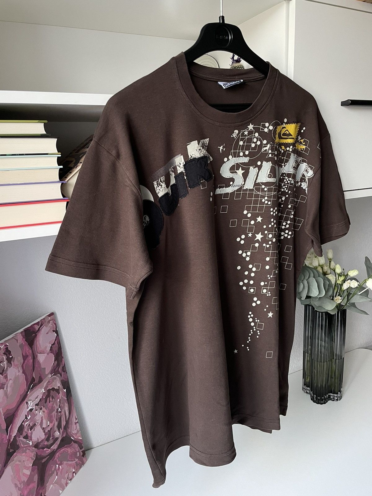 Quiksilver × Vintage Quiksilver 90’s Brown Vintage T-Shirt Big Logo VERY RARE Y2K Size US XXL / EU 58 / 5 - 4 Thumbnail