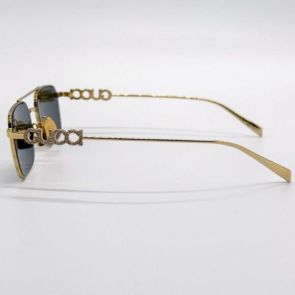 Gucci NEW GUCCI GG1804S 001 SUNGLASSES GOLD UNISEX EYEWEAR GUCCI Size ONE SIZE - 6 Thumbnail