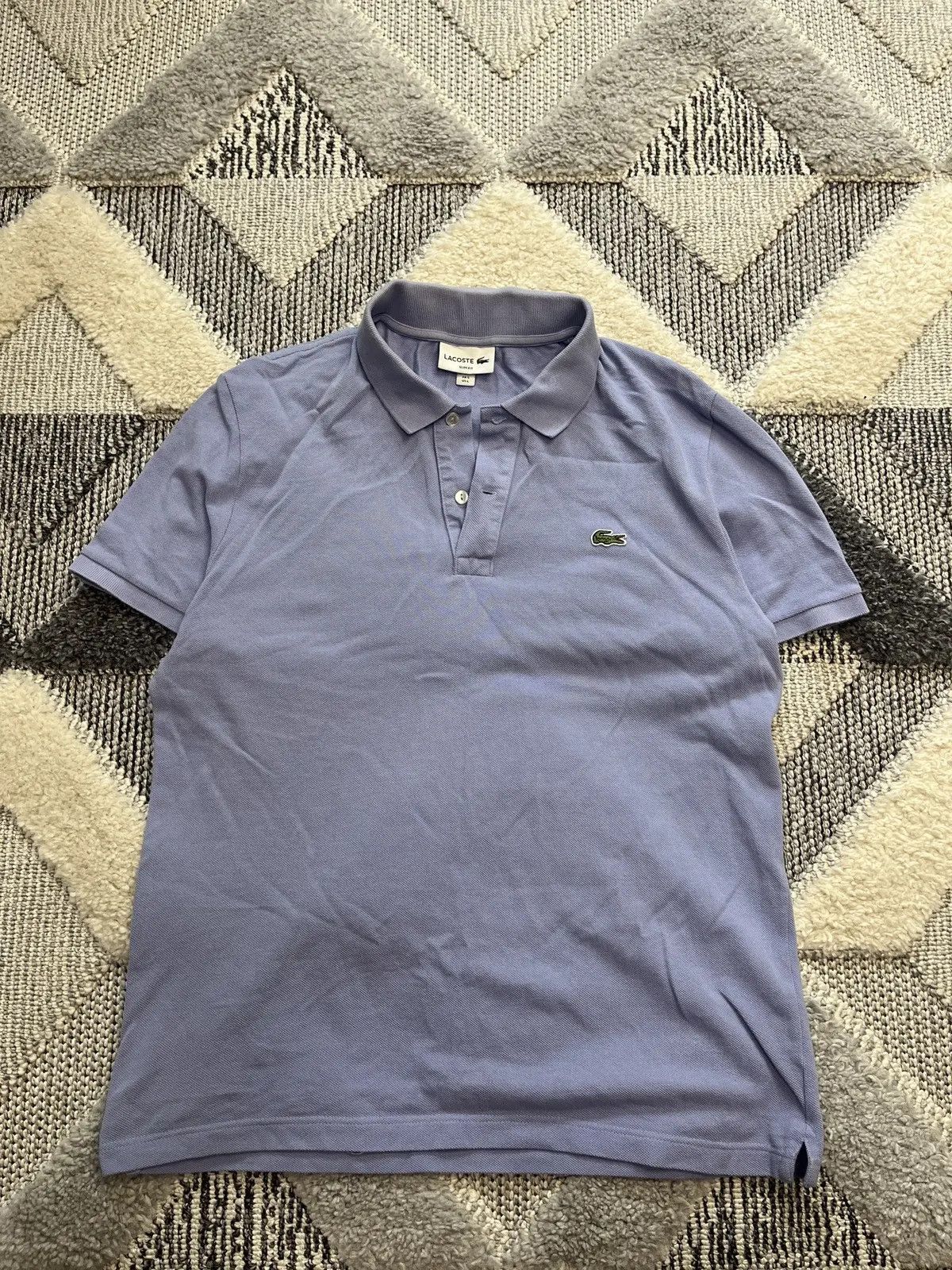 Lacoste LACOSTE PURPLE POLO T SHIRT Size US L / EU 52-54 / 3 - 1 Thumbnail