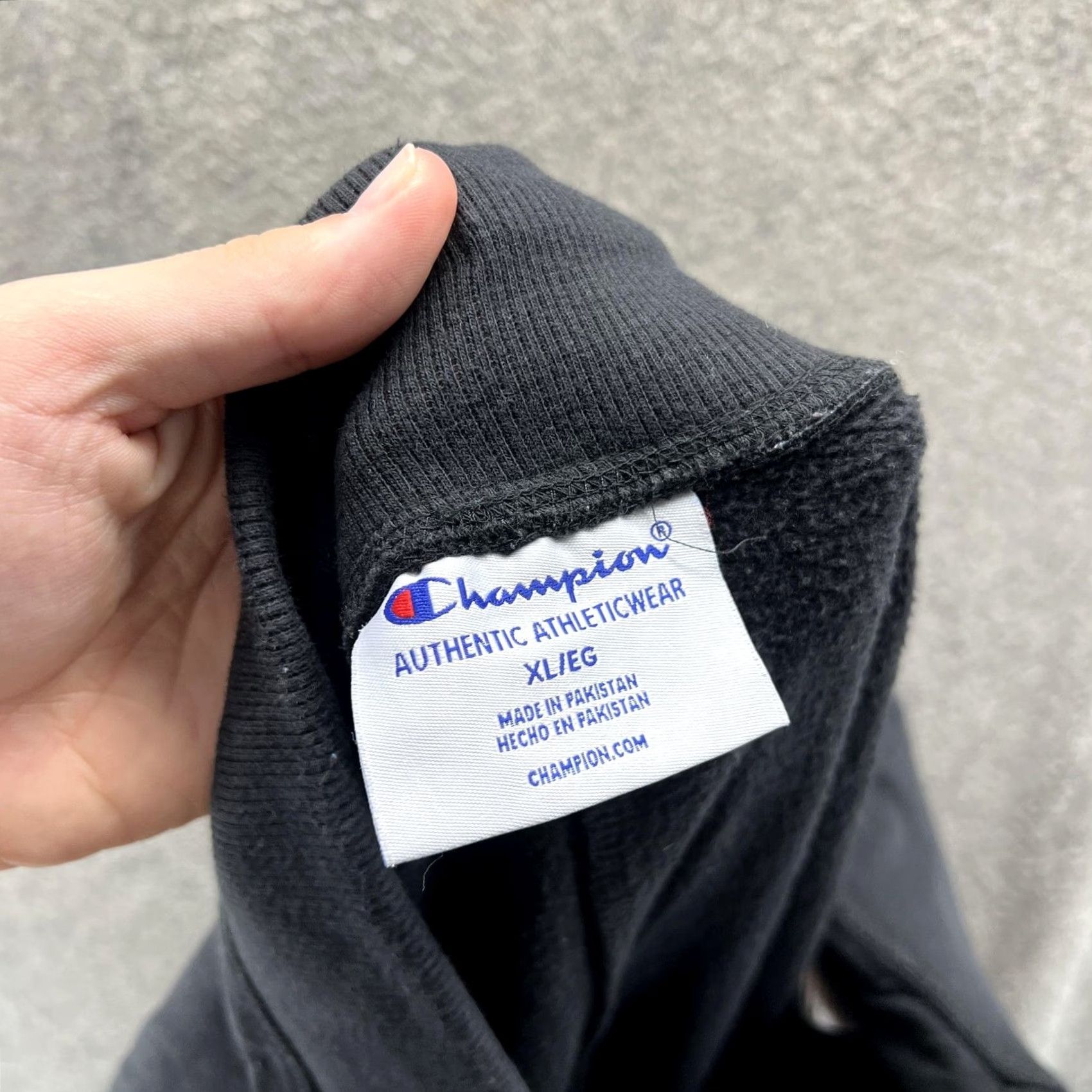 Champion VINTAGE: No — Champion Sweatpants Mens XL Black Joggers Fleece Lined Athletic Lounge Pants Size US 36 / EU 52 - 7 Thumbnail
