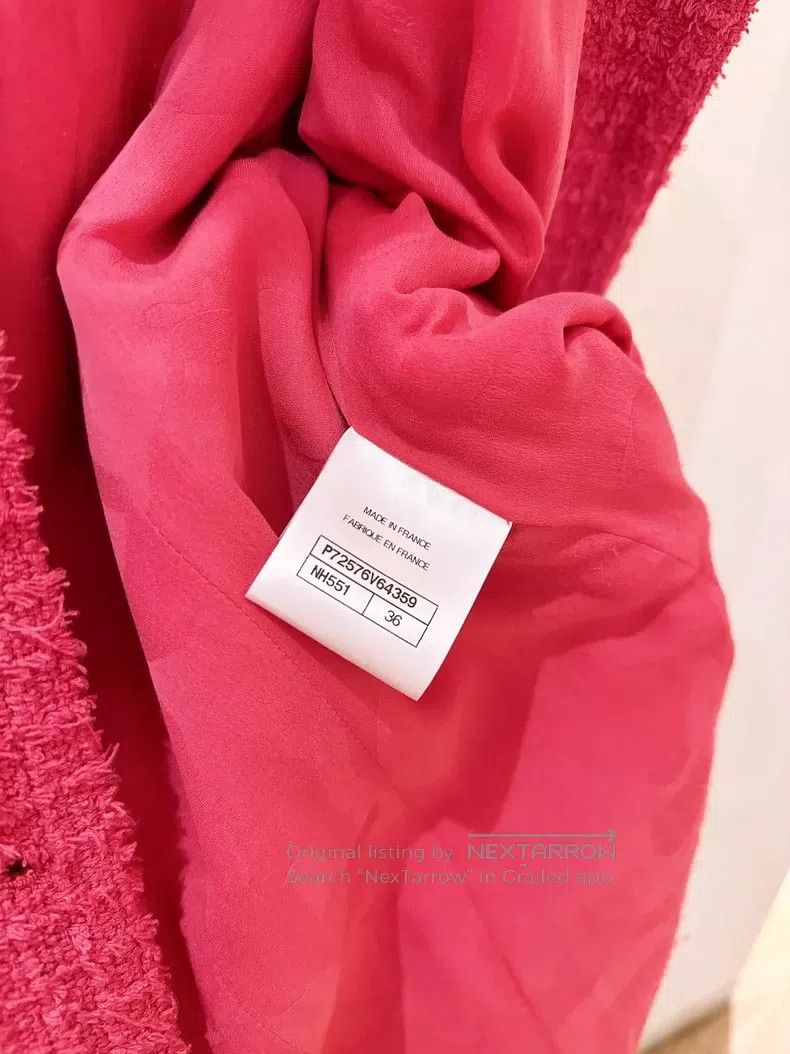 Chanel Chanel Rose-red diamond-buttoned vest jacket Size XS / US 0-2 / IT 36-38 - 8 Thumbnail