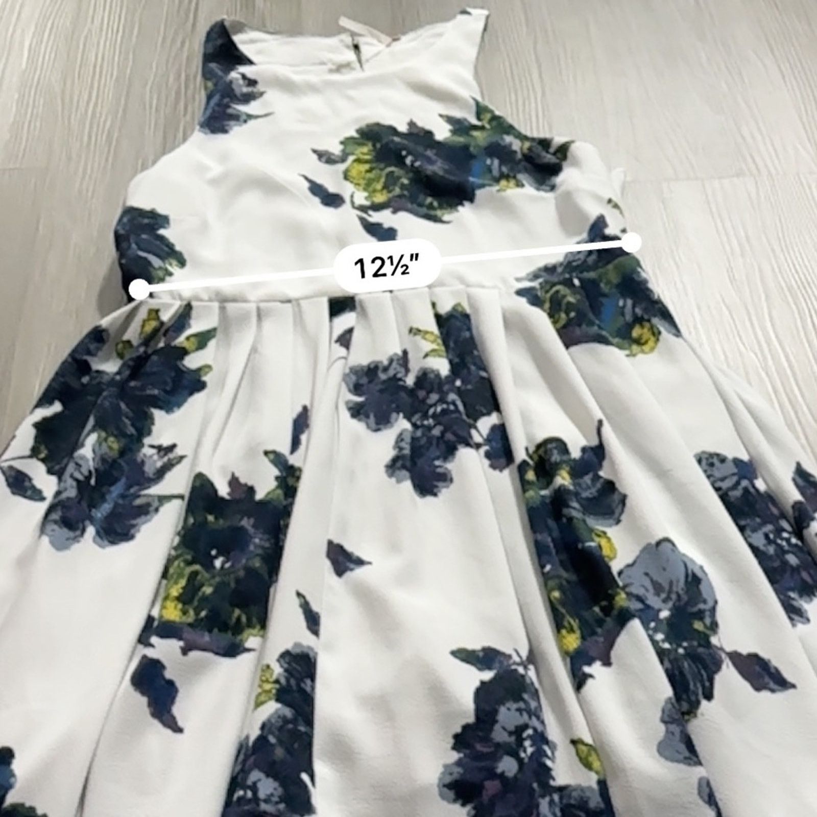 Free People Free People Flutterby Blue & White Sleeveless Mini Dress Size XS / US 0-2 / IT 36-38 - 11 Thumbnail