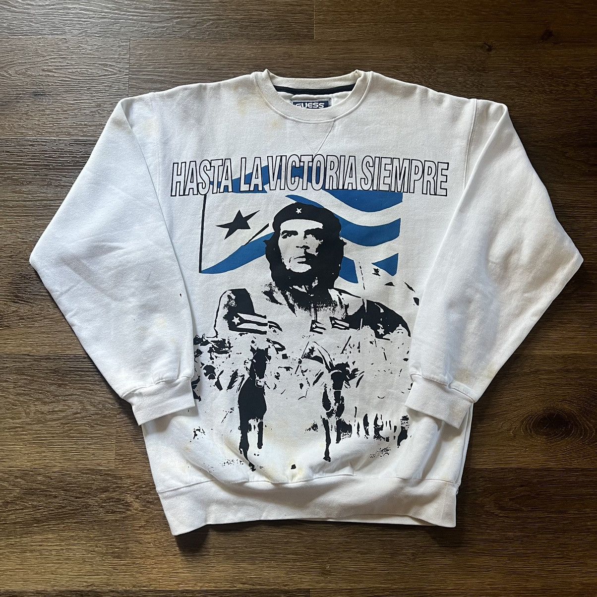 Vintage Vtg Hasta la Victoria Siempre Crew Neck Size US M / EU 48-50 / 2 - 1 Thumbnail