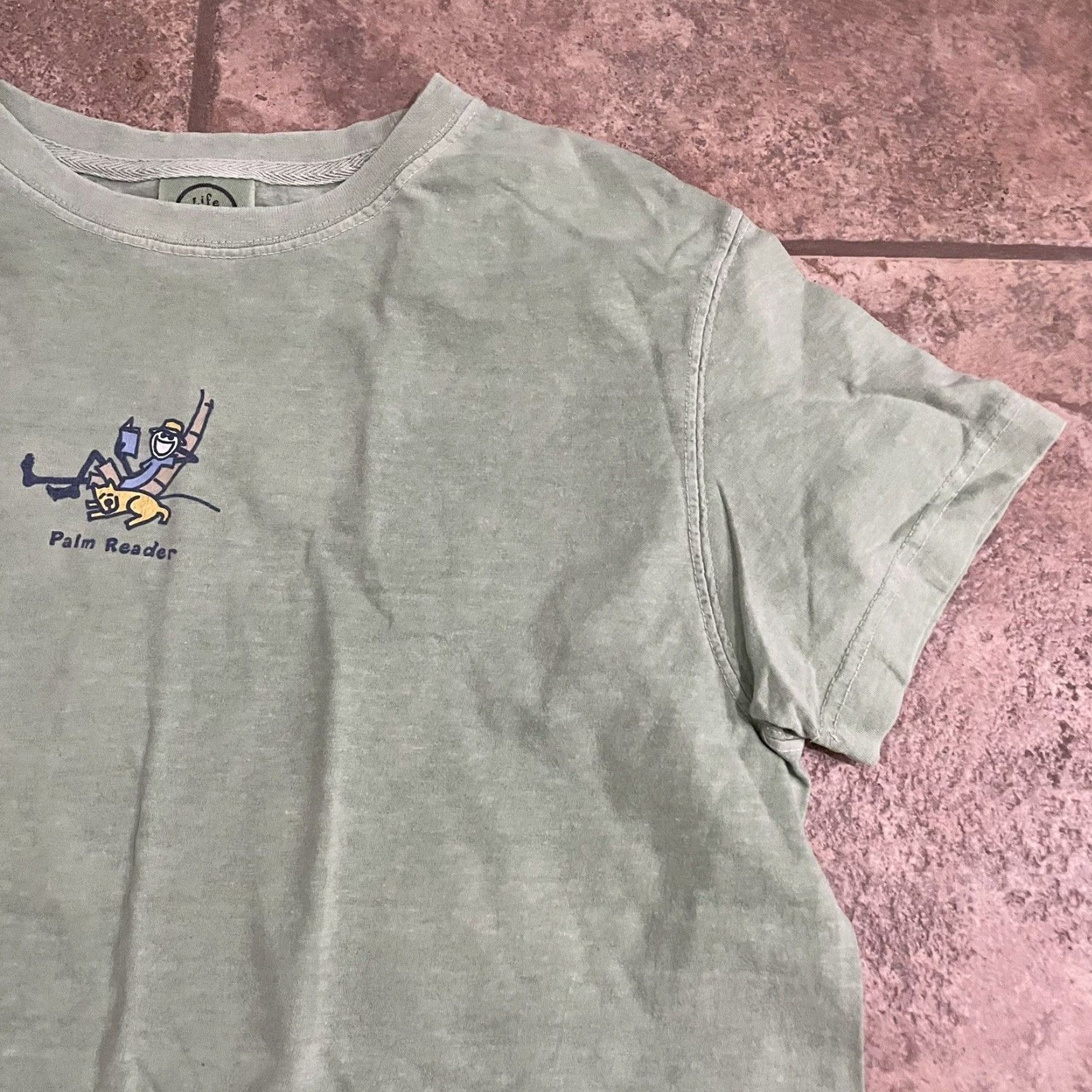 Life is Good LIFE IS GOOD Green Graphic Tee Women's Medium 100% Cotton Casual T-Shirt Size M / US 6-8 / IT 42-44 - 2 Thumbnail