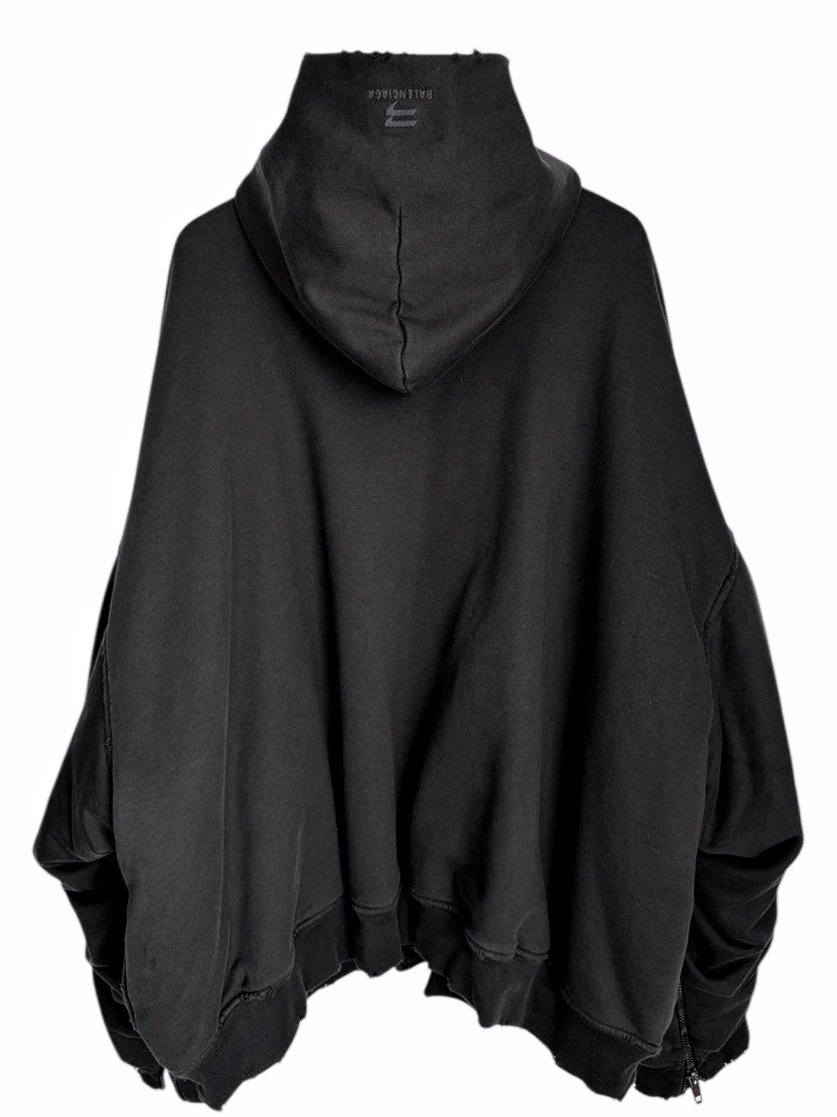 Balenciaga Heavy Cotton Fleece Hooded Bomber Jacket Zip Size US XXL / EU 58 / 5 - 7 Thumbnail