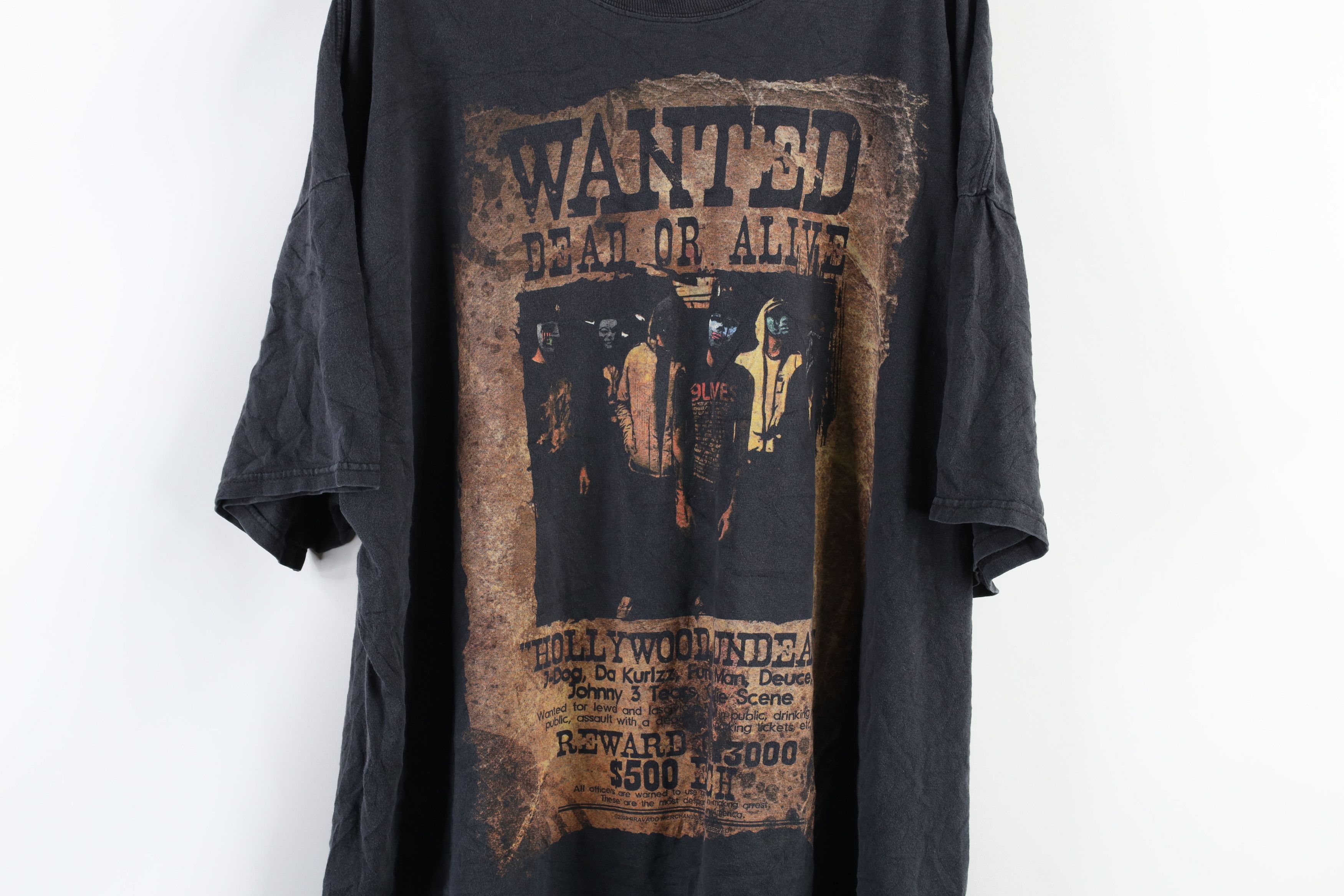 Vintage Vintage Y2K Dead or Alive Hollywood Undead Band T-Shirt Size US XXL / EU 58 / 5 - 4 Thumbnail