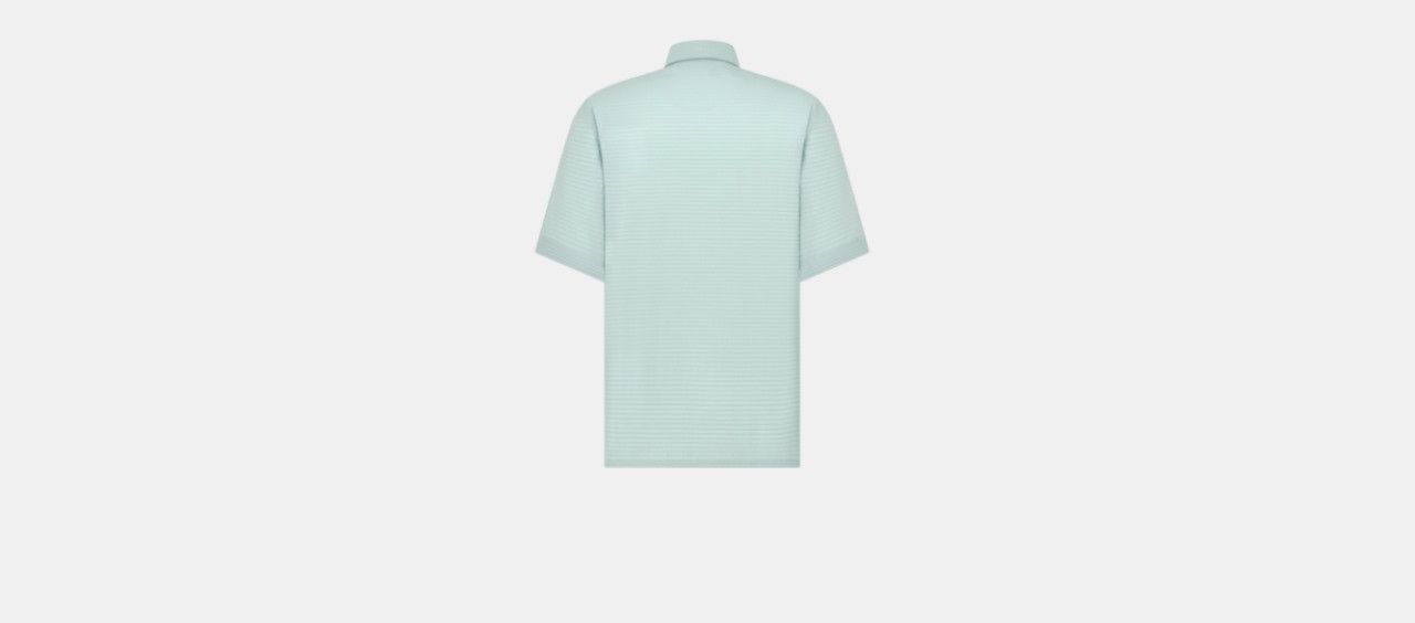 Dior o1w1db10824 Short-Sleeved Shirt in Sea Green Size US XL / EU 56 / 4 - 2 Thumbnail