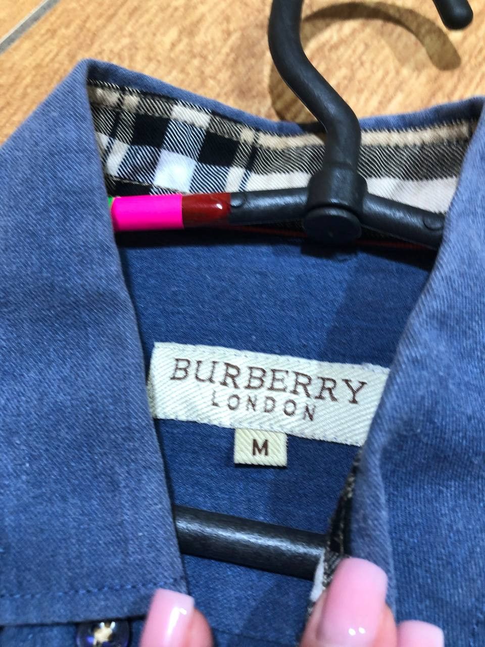 Burberry Burberry Blue Embroidered Logo Shirt casual Size US M / EU 48-50 / 2 - 2 Thumbnail