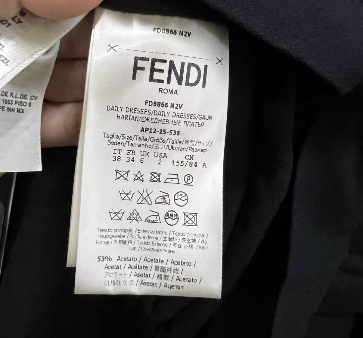 Fendi FENDI Black Line Round Neck Dress J41 Size S / US 4 / IT 40 - 5 Thumbnail