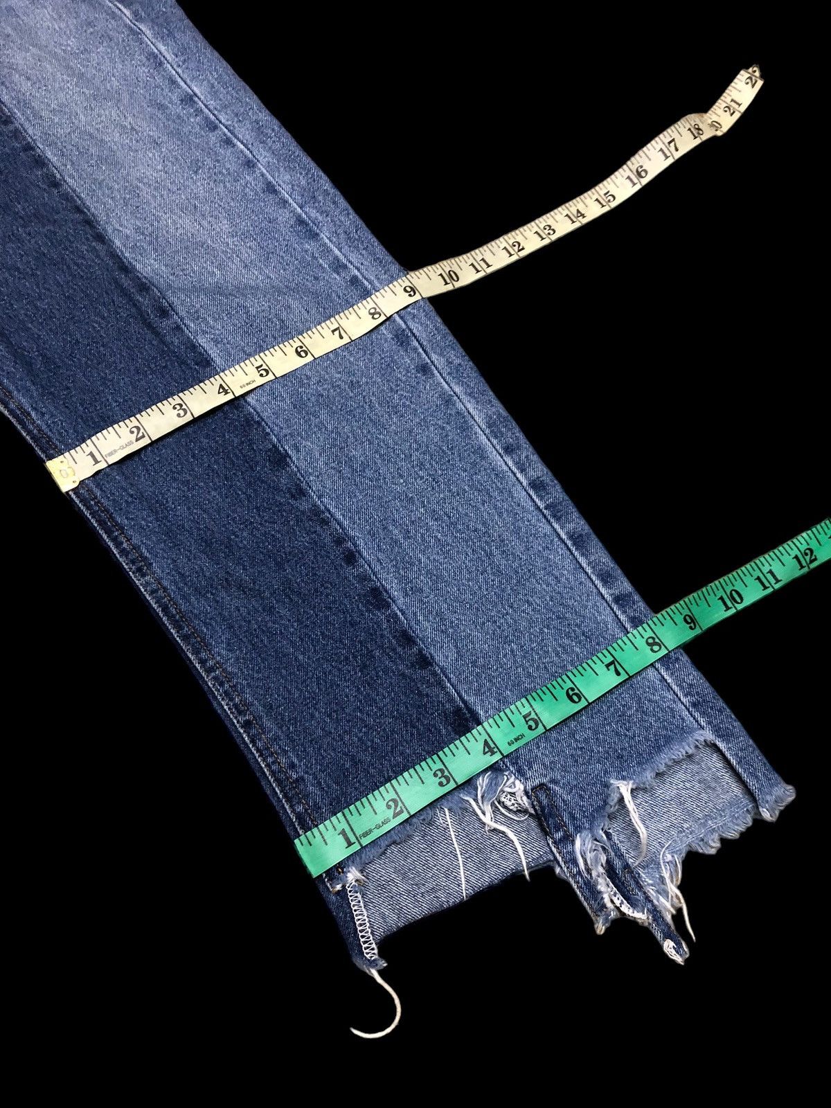 HARE RECONSTRUCTED CROPPED DENIM BY HARE Size US 32 / EU 48 - 8 Thumbnail