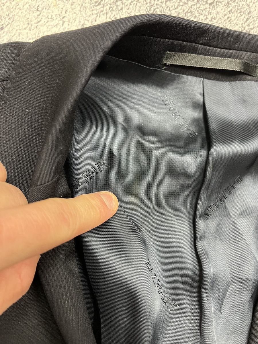 Balmain Mens Blazer Jacket Pierre Balmain Coat Size 60 Super 100’s Size 54L - 7 Thumbnail