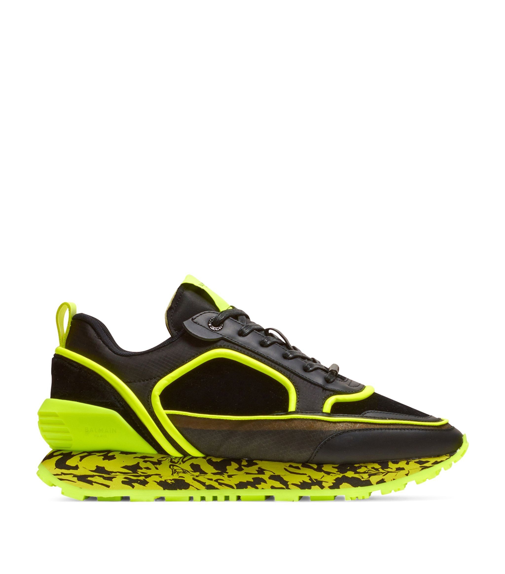 o1srvl11e1123 Recer Low-Top Sneakers in Black Green