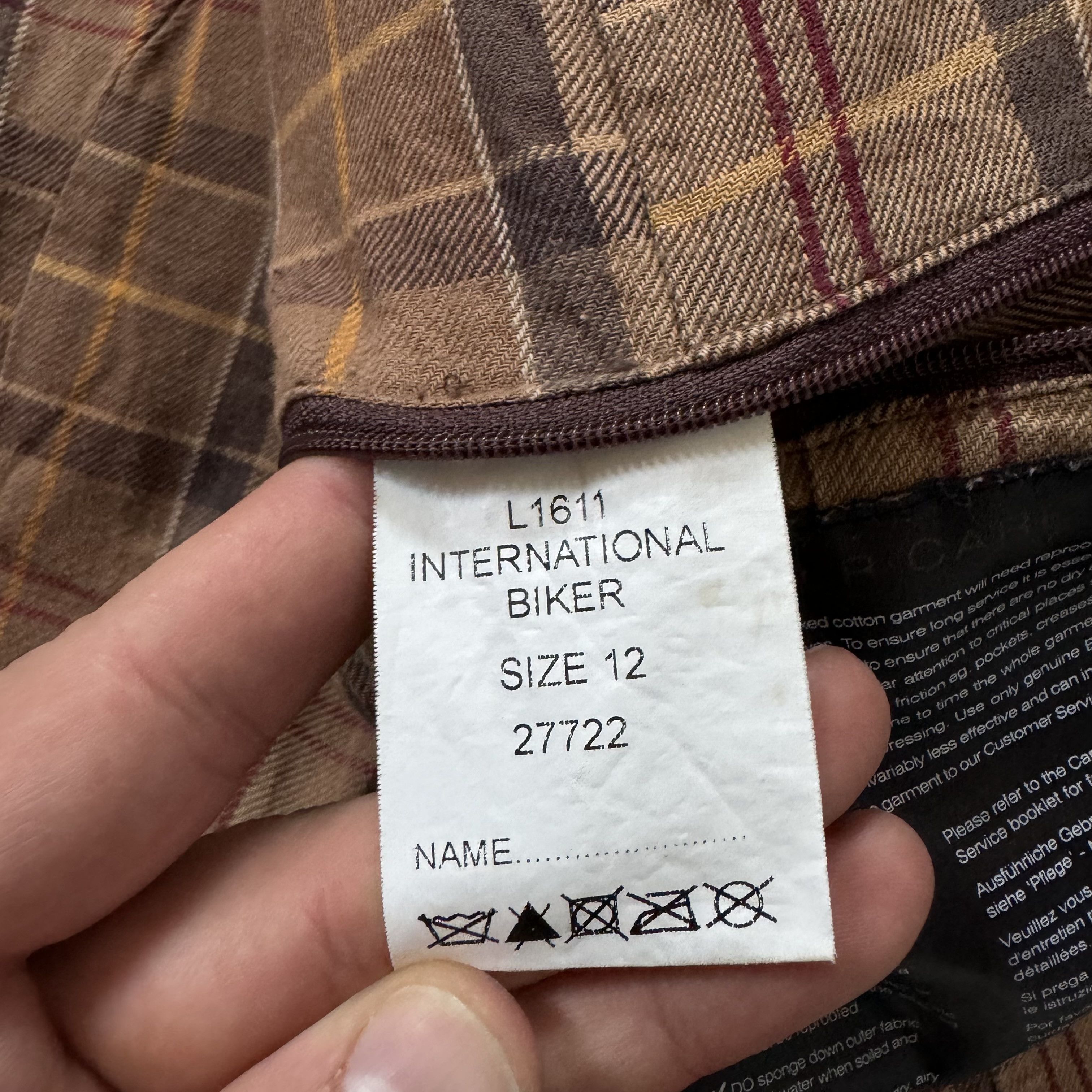 Barbour × Vintage BARBOUR INTERNATIONAL BIKER WAXED WMN JACKET SAND CASUAL Size M / US 6-8 / IT 42-44 - 5 Thumbnail