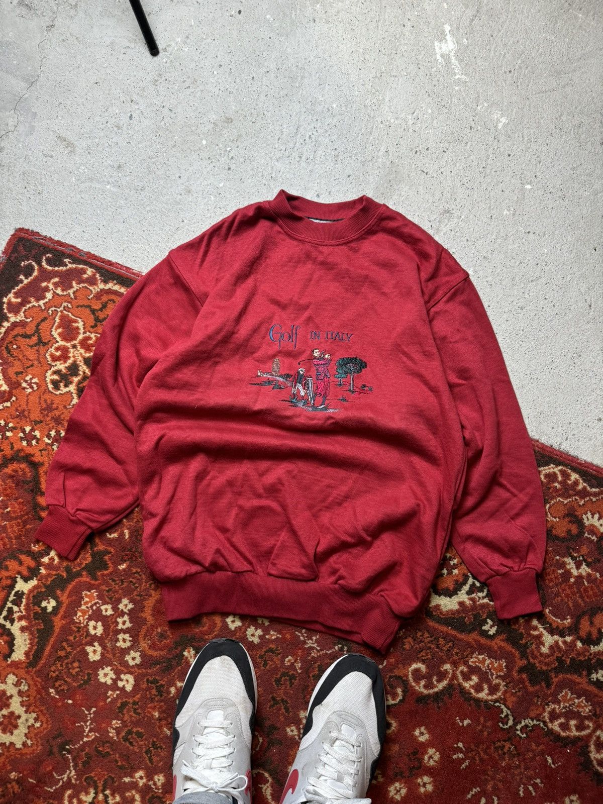 Japanese Brand × Vintage Vintage Y2K Golf In Italy Burberry Style Embroidered Sweater Size US S / EU 44-46 / 1 - 1 Thumbnail
